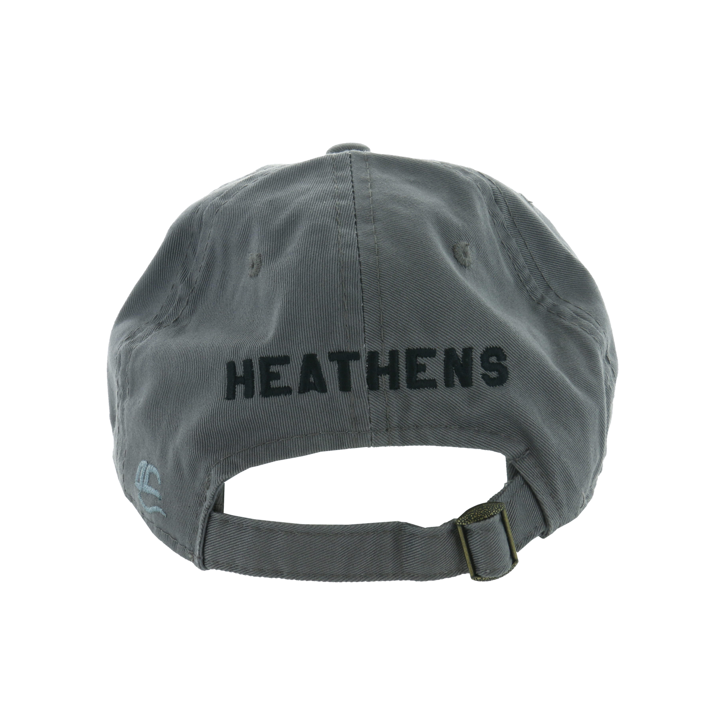 BOH logo charcoal grey dad hat back The Band of Heathens 