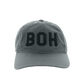 BOH logo charcoal grey dad hat front The Band of Heathens