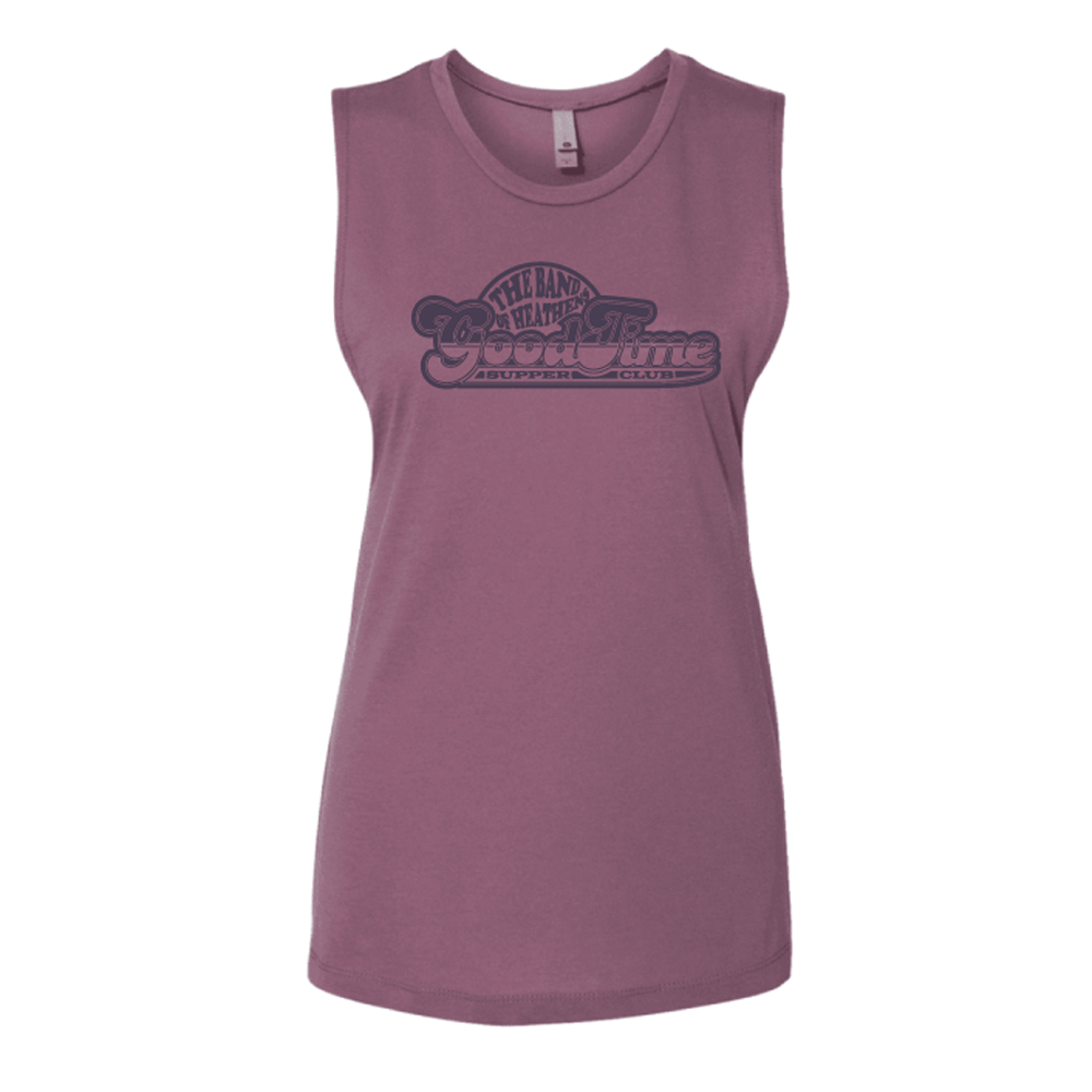 Good time supper club purple ladies tank The Band of Heathens