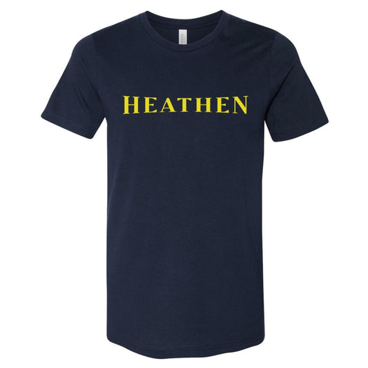Heathen navy tee front The Band of Heathens