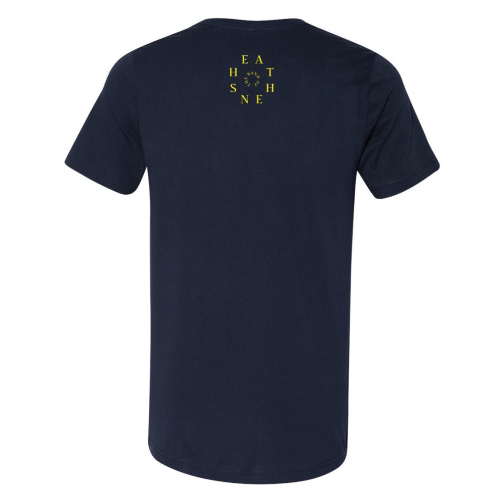Heathens navy tee back The Band of Heathens