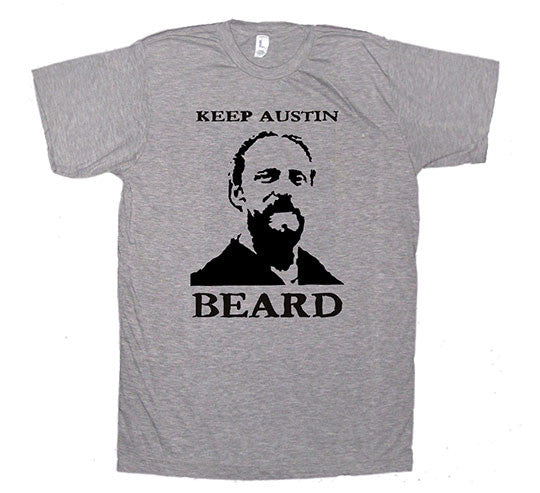 Keep Austin beard grey tee The Band of Heathens