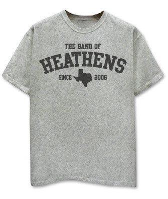 Texas athletic grey tee The Band of Heathens