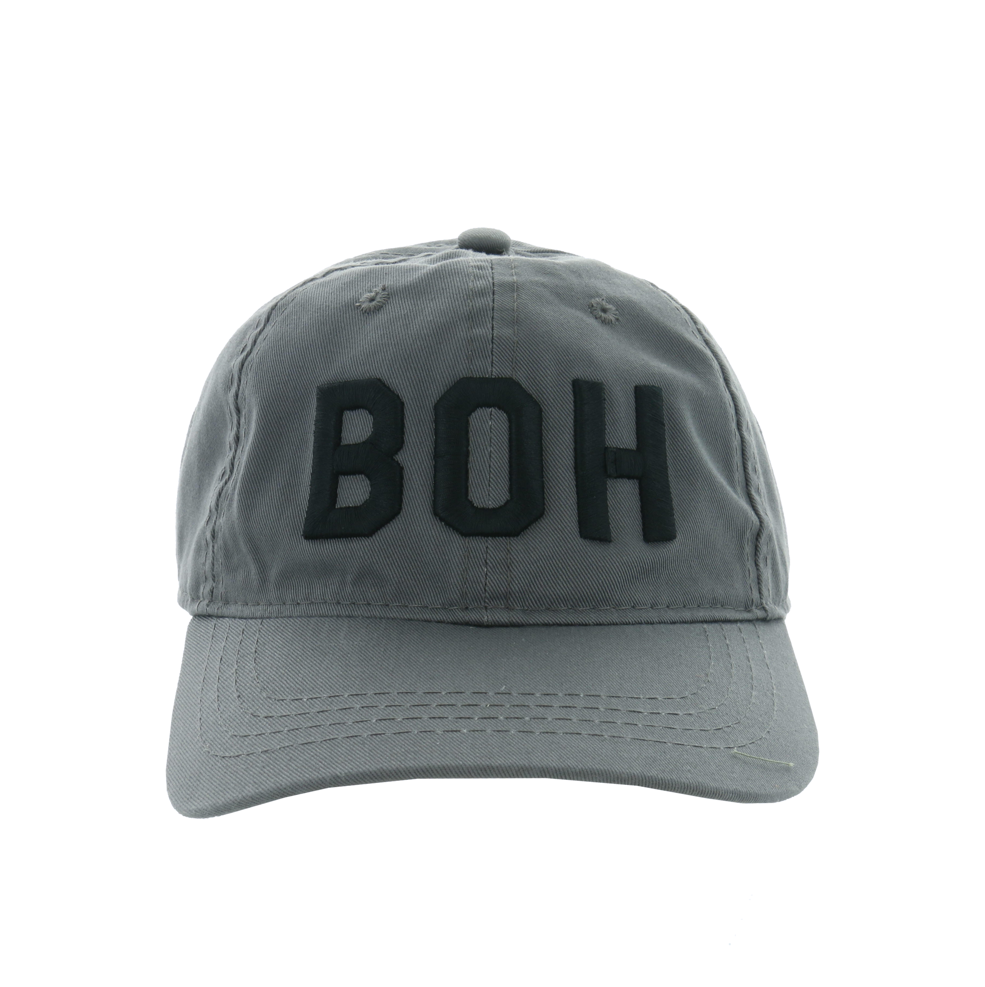 BOH logo charcoal grey dad hat front The Band of Heathens
