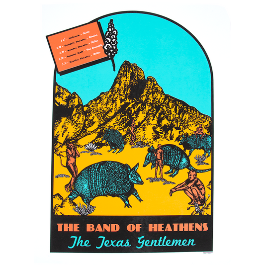BOH TX gentlemen armadillos and devils March 2019 poster The Band of Heathens