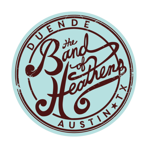 Duende Austin, TX circle sticker The Band of Heathens