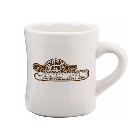 Good Time Supper Club white diner mug The Band of Heathens 