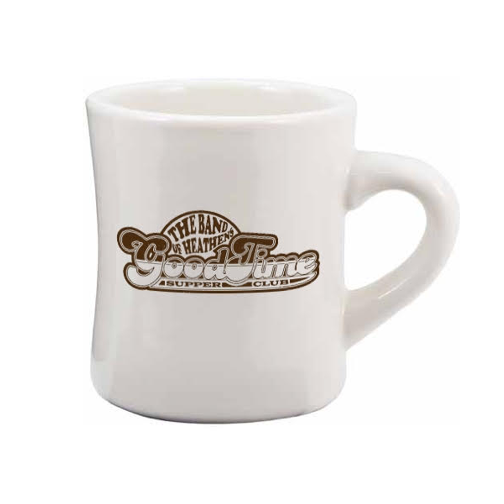 Good Time Supper Club white diner mug The Band of Heathens 