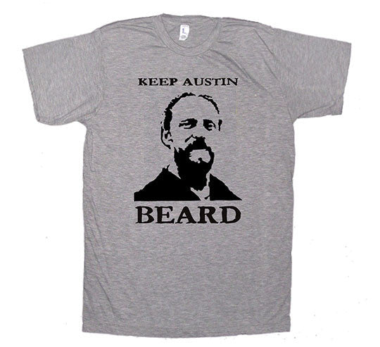 Keep Austin beard grey tee The Band of Heathens 