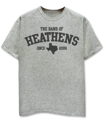 Texas athletic grey tee The Band of Heathens 